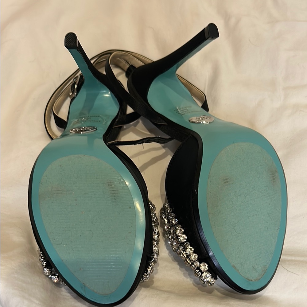 Heidi Black and Silver Women's Heels by Betsey Johnson - Picture 5 of 6